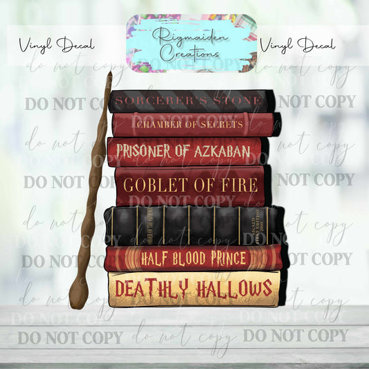 Wizard Books 1 Vinyl Decal