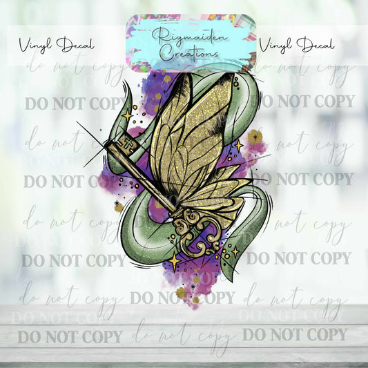 Flying Key Vinyl Decal