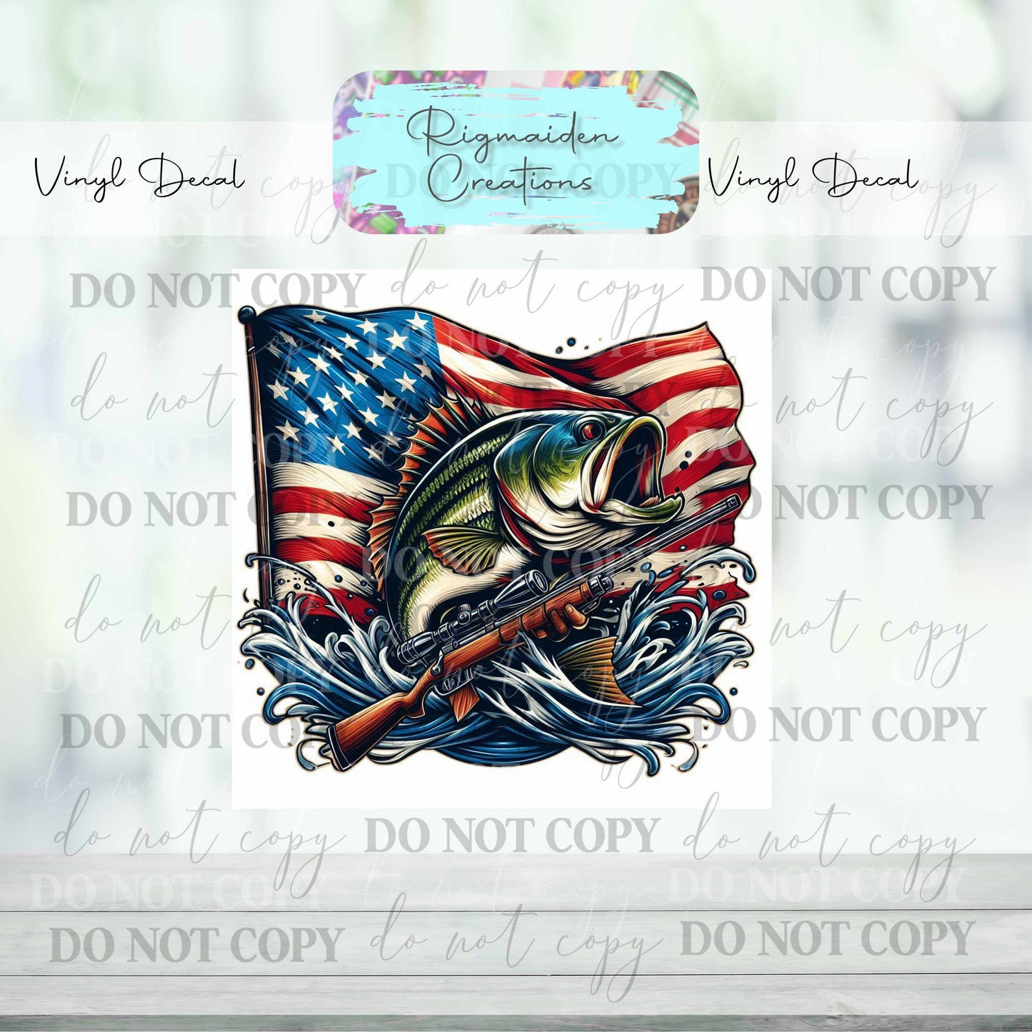 Fishing and Freedom Vinyl Decal