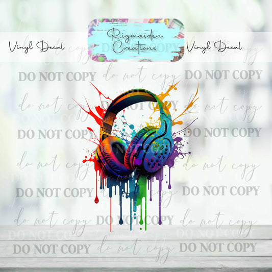 Headphones 2 Vinyl Decal