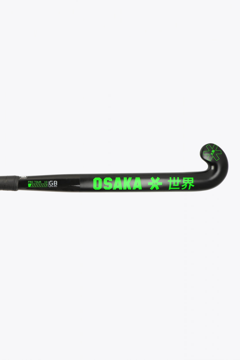 Osaka Field Hockey Stick Pro Tour 10 - Grow Bow | Iconic Black