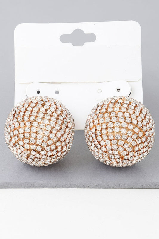 STUDIO 54 Bejeweled Rhinestone Disco Earrings: BYMANYC ® New York-0