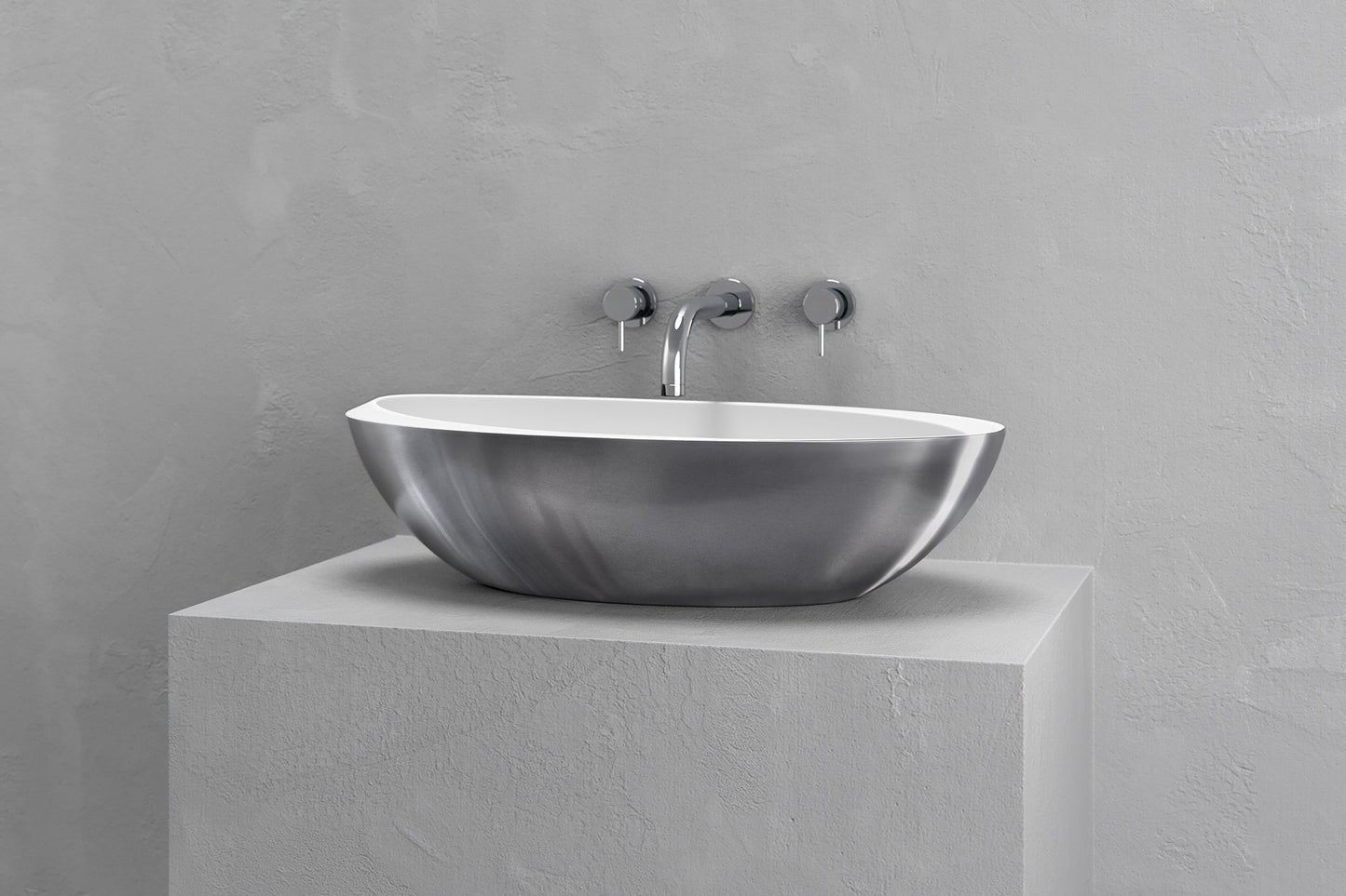 Oval vessel sink
