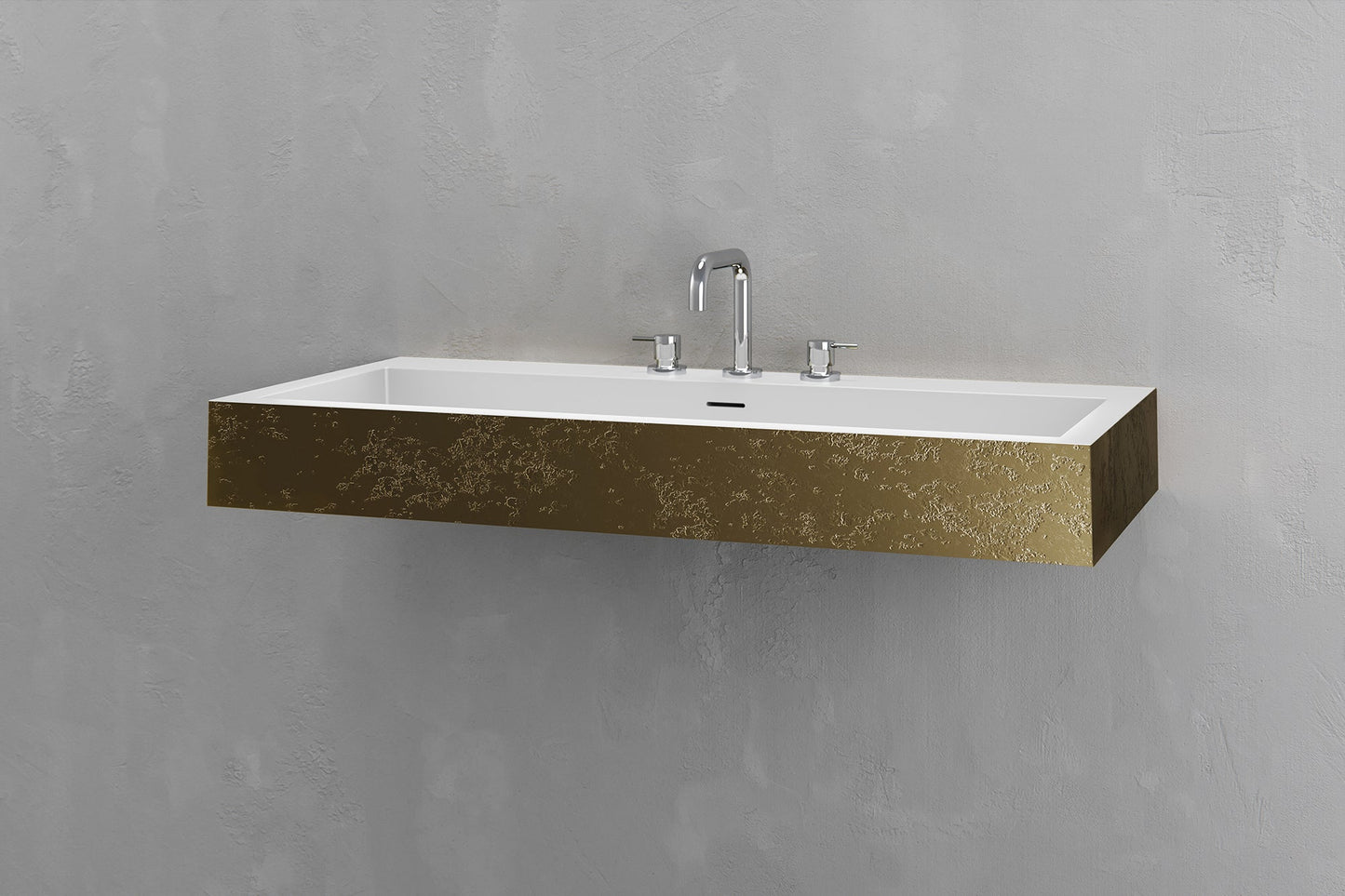 Wall Mounted Rectangular Bathroom Sink