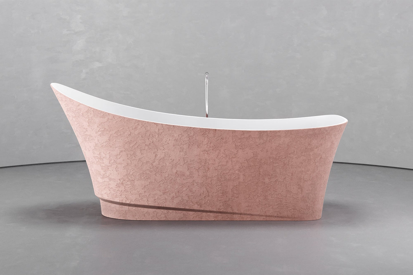 Freestanding boat shape bathtub