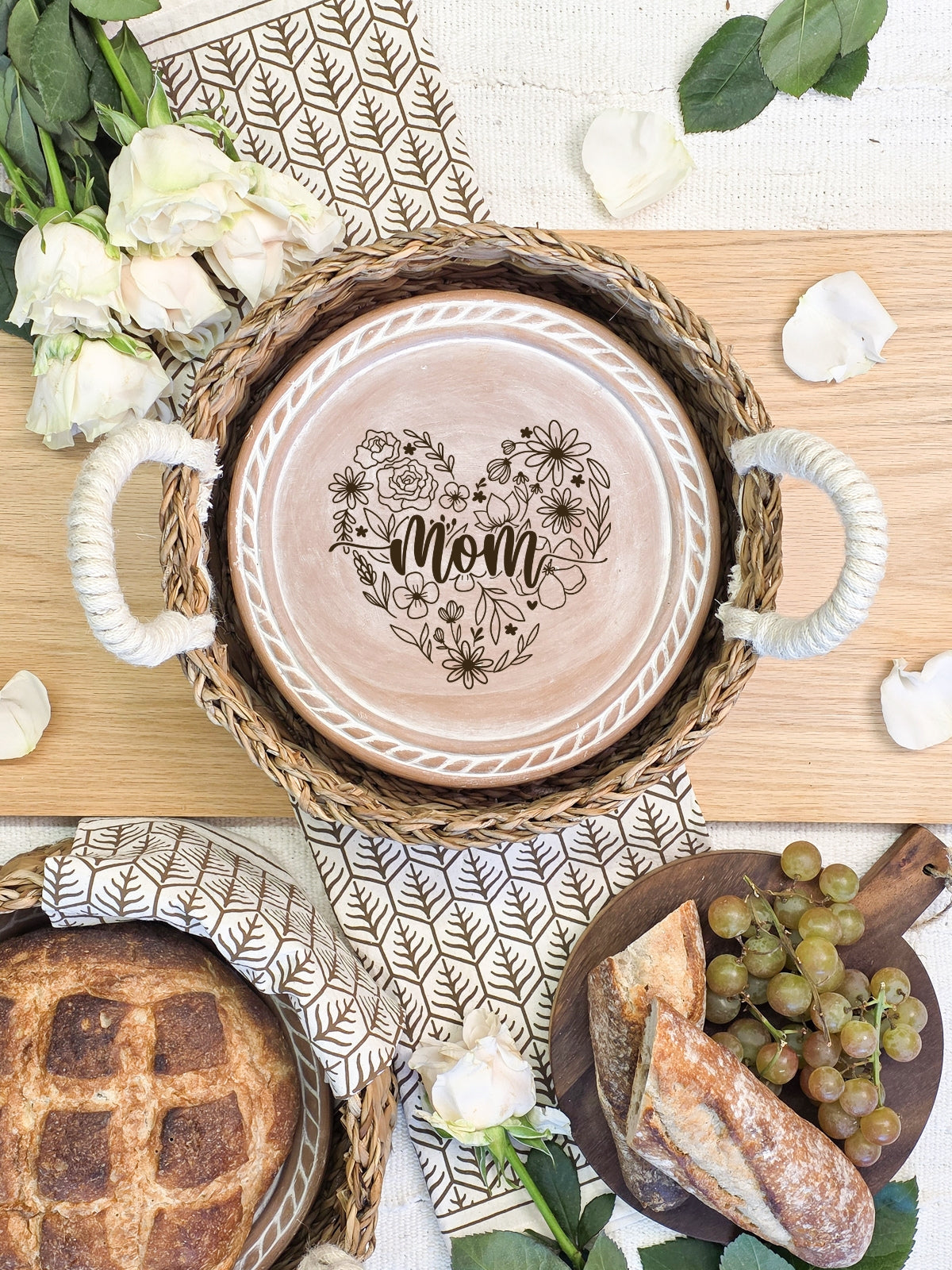 Bread Warmer & Basket - Mom Round-3