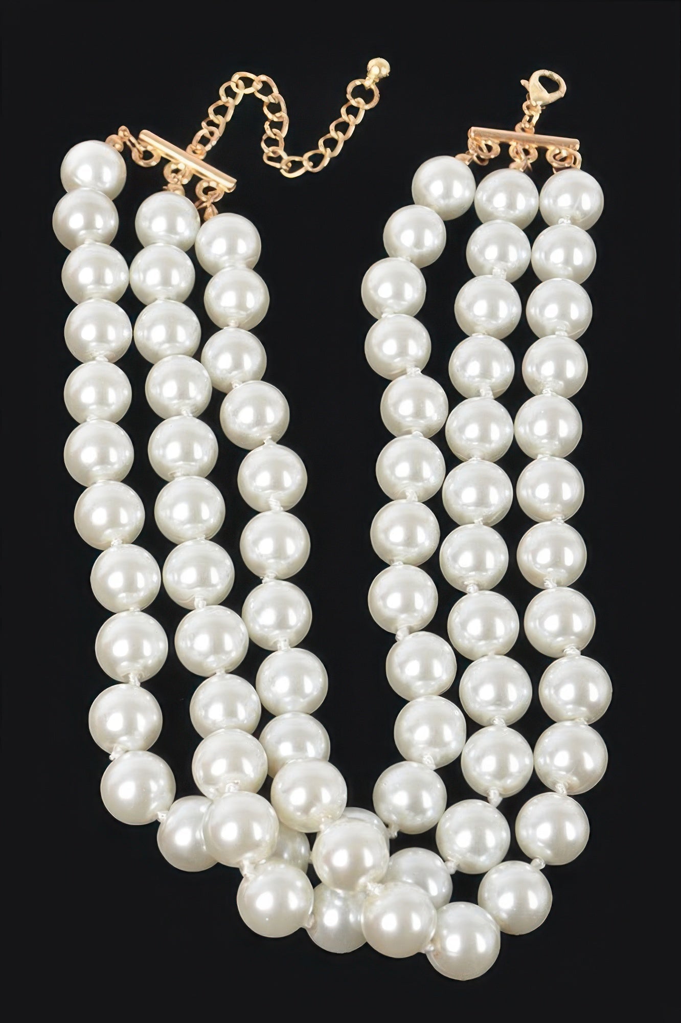 SUTTON PLACE Faux Pearl Necklace & Earring Set: BYMANYC ® New York-2