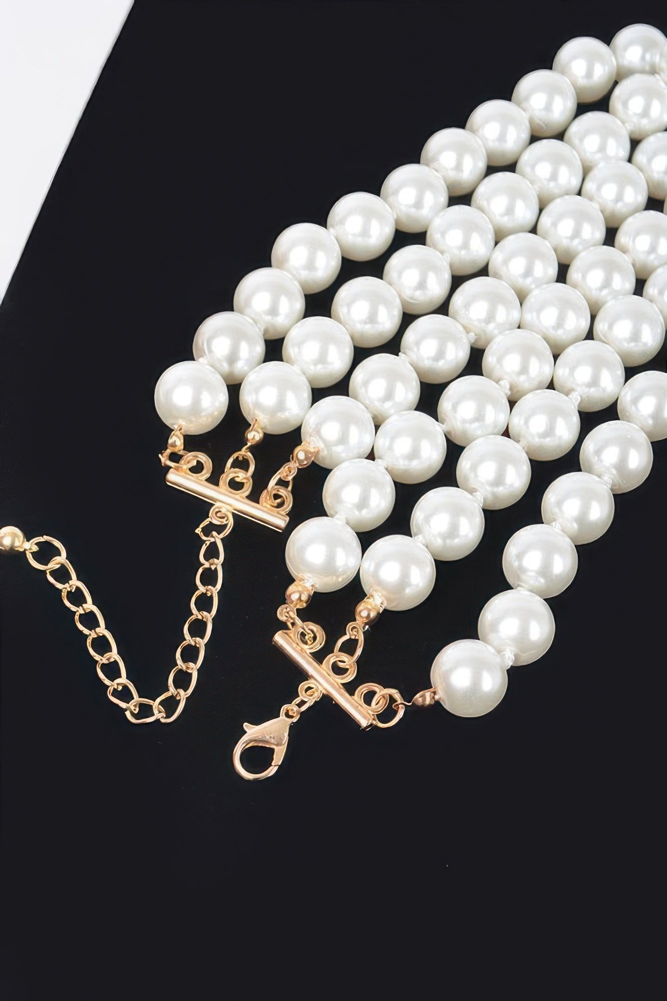 SUTTON PLACE Faux Pearl Necklace & Earring Set: BYMANYC ® New York-3