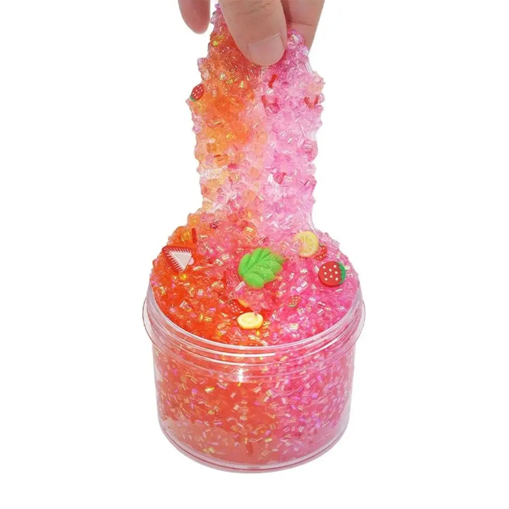 Clear 70ml Slime Kit Super Soft Non-Sticky Crystal Slime Stress Relief Party Favors Crunchy Slime for Girls Boys