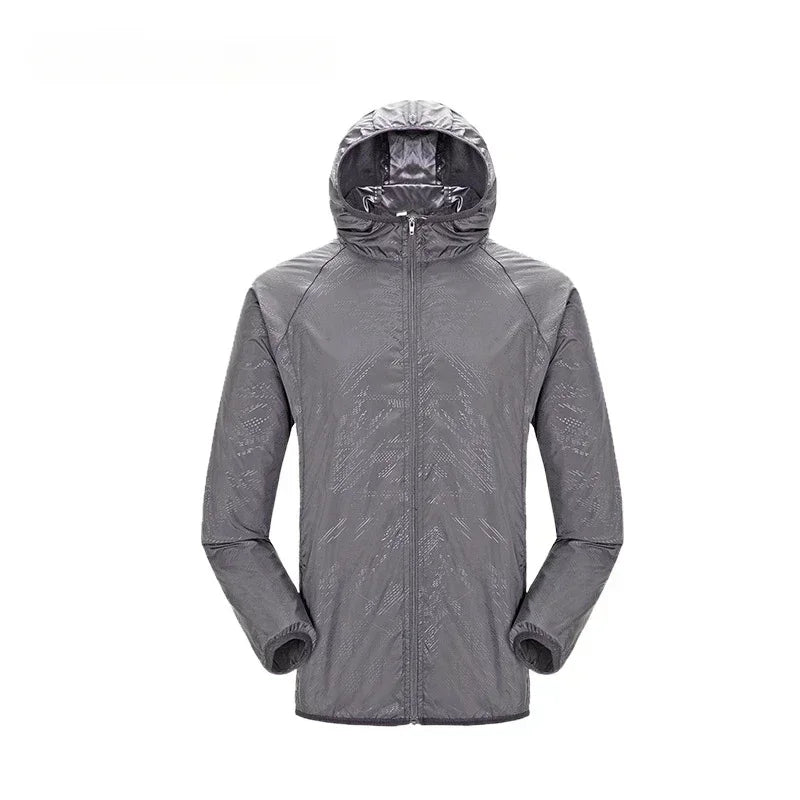 Camping Rain Jacket Men Women Waterproof Sun Protection Clothing Fishing Hunting Clothes Quick Dry Skin Windbreaker With Pocket
