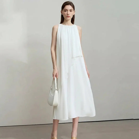 Minimalist Asymmetric Evening Dress