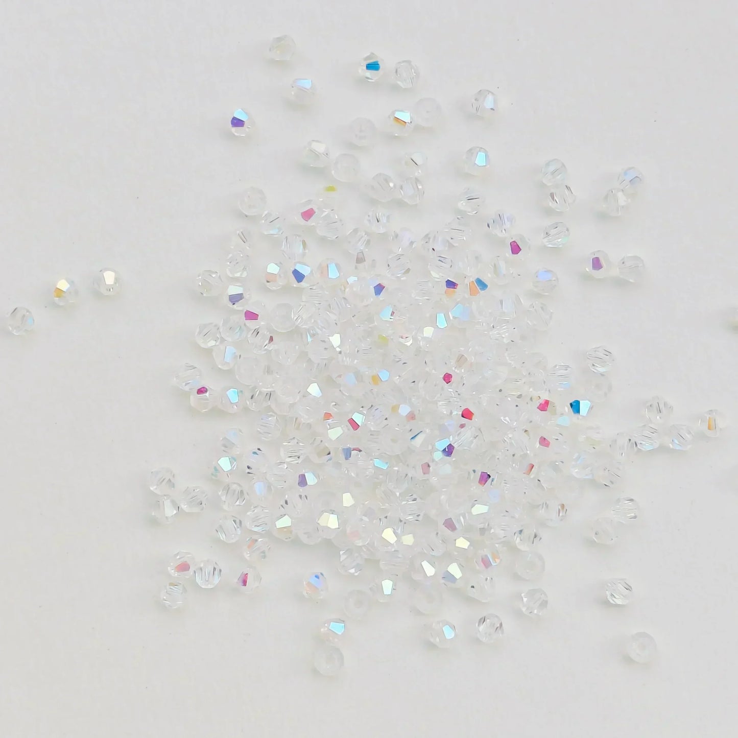 100pcs Multicolor Crystal Bicone Shaped Beads Loose Spacer Glass Beads for Jewelry Making Bracelet Necklace Earring Accessories