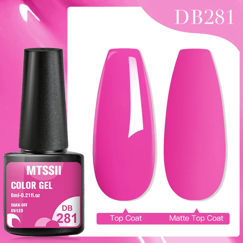 Mtssii 7ml Neon Snowflake Gel Nail Polish Fluorescent Gel UV LED Semi Permanent Glitter Snow Sequins Nails Art Design Varnishes