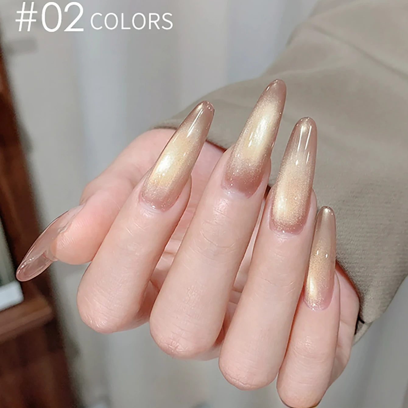 MIANEL 1-18pcs12ML Summer Hot Selling Rainbow Candy Colorful Cat Eye Gel Nail Polish New Porcelain White Glass Beads Nail Polish