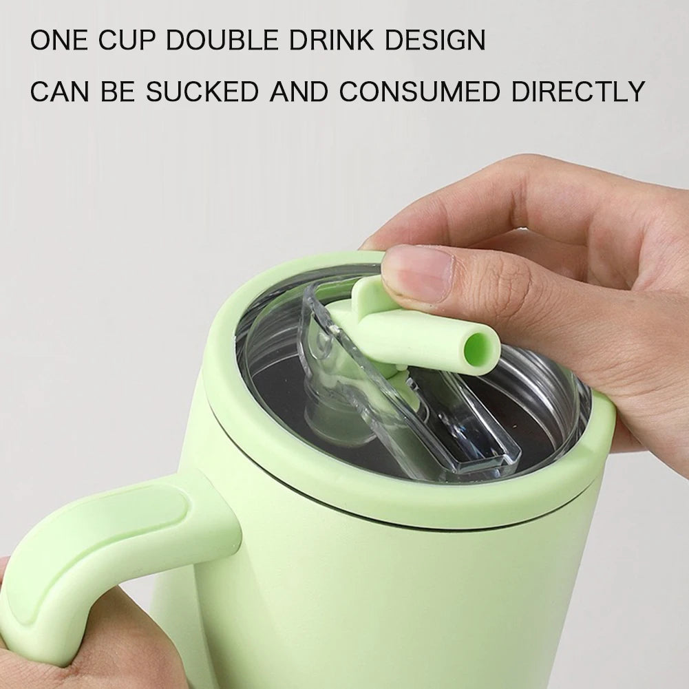 Stainless Steel Water Bottle 40oz Personalized Insulation Cup With Straw Vacuum Flask Cup Insulated Bottle For Outdoor Sports