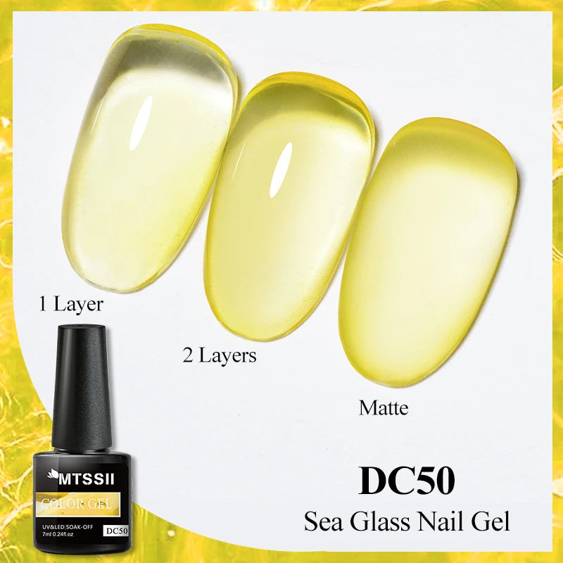 Mtssii 7ml Neon Snowflake Gel Nail Polish Fluorescent Gel UV LED Semi Permanent Glitter Snow Sequins Nails Art Design Varnishes