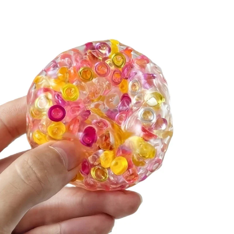 Squishy Balls Ice Beads Squeeze Toy | Super Soft Mochi Fidget Stress Relief Gift