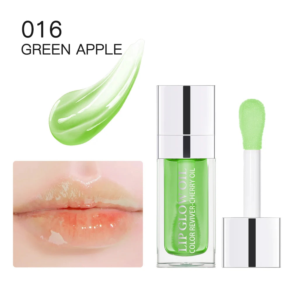 Jelly Moisturizing Lip Oil Plumping Sexy Lip Glow Oil Tinted Fashion Hydrating Lip Balm Lips Glow Oil Treatment Makeup Flat Lid