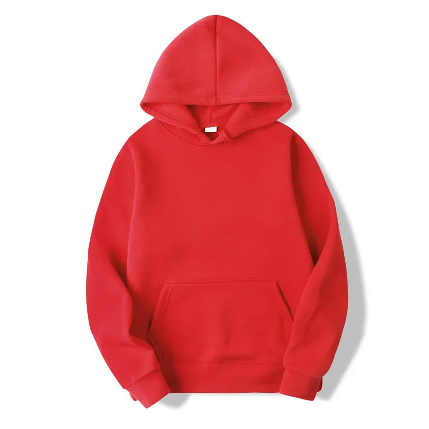 Plain - Casual Hoodie Sweatshirts