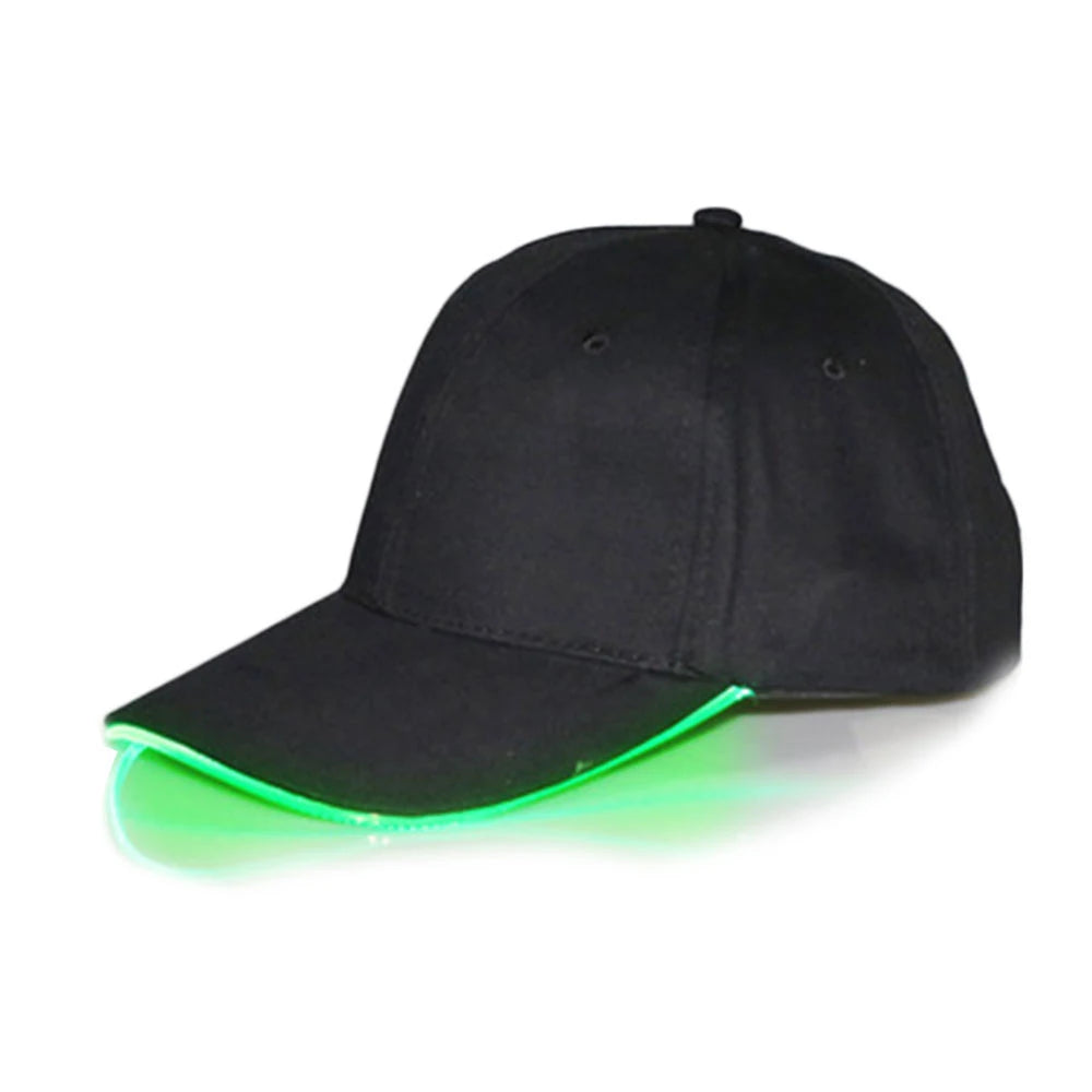 Adjustable Light Up LED Cap Flashing Baseball Hip-Hop Luminous Hat KTY Bar Party Event Sporting Event Nighttime Illumination Cap
