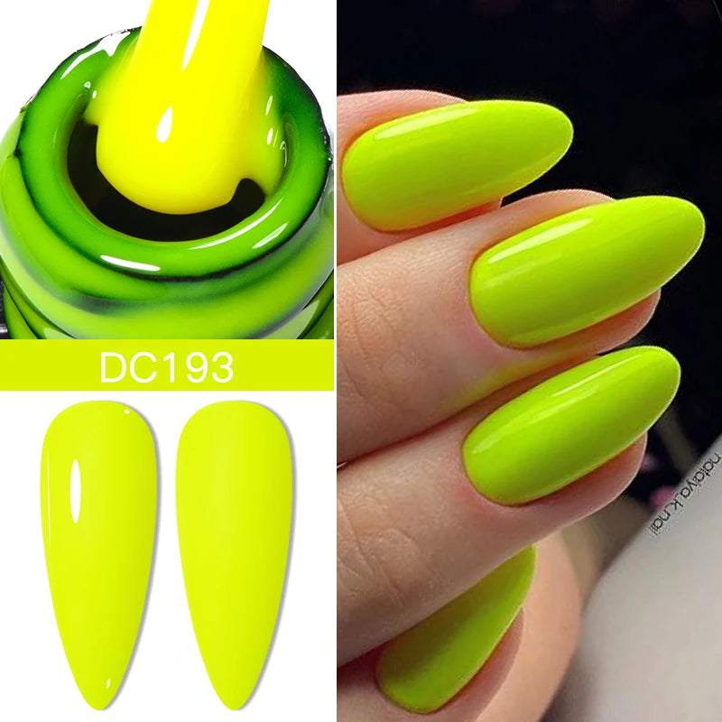 Mtssii 7ml Neon Snowflake Gel Nail Polish Fluorescent Gel UV LED Semi Permanent Glitter Snow Sequins Nails Art Design Varnishes