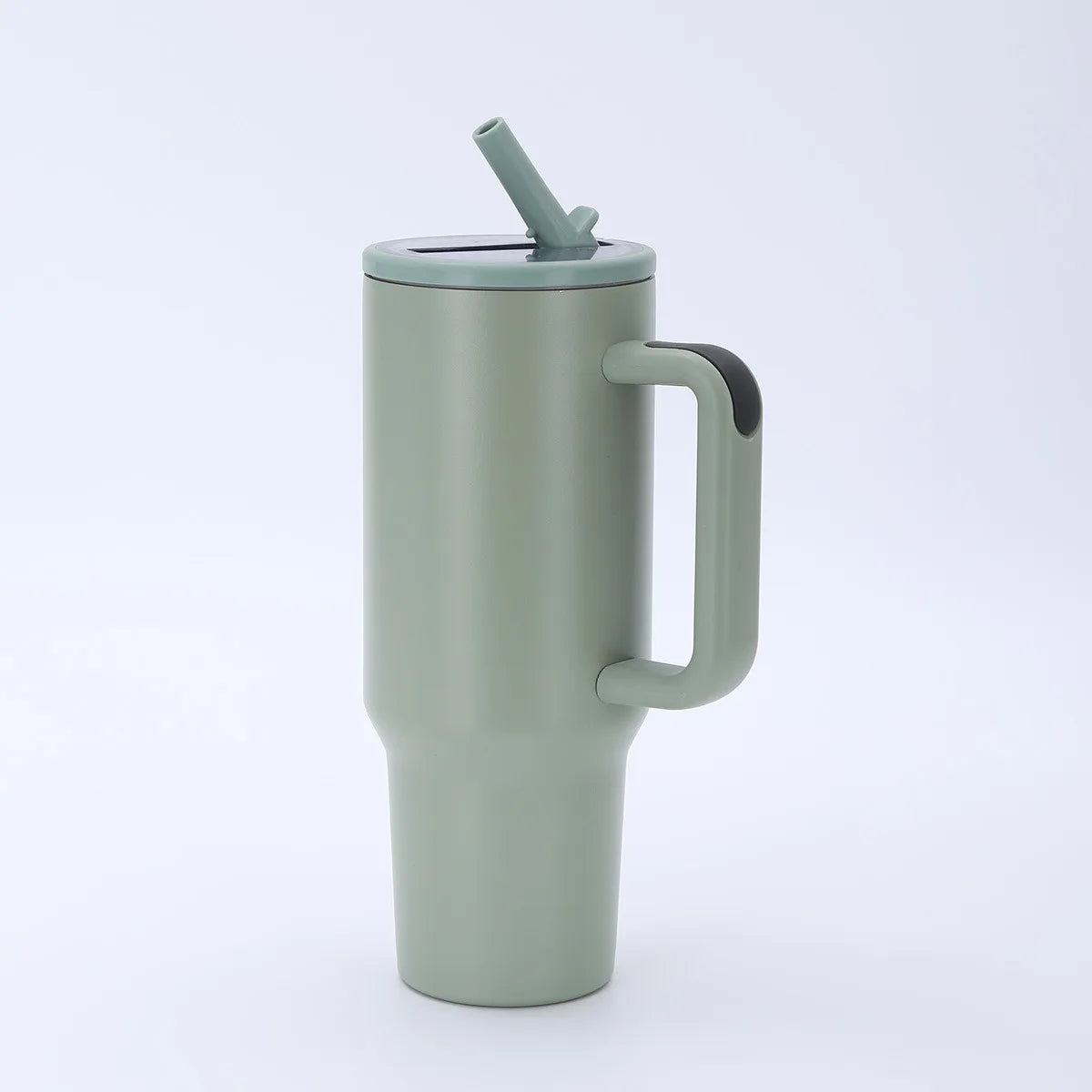 Personalized Custom Name Stainless Steel Insulated Cup With Handle And Straw For Car Use Suitable For Fitness And Outdoor Travel
