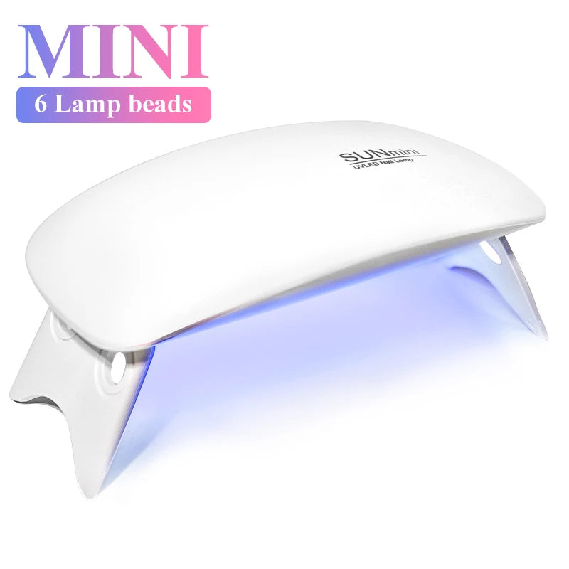 Limegirl Portable Nail UV Light Phototherapy Machine USB Manicure Dryer Lamp for Nails Polish UV Gel Drying Salon Equipment Tool