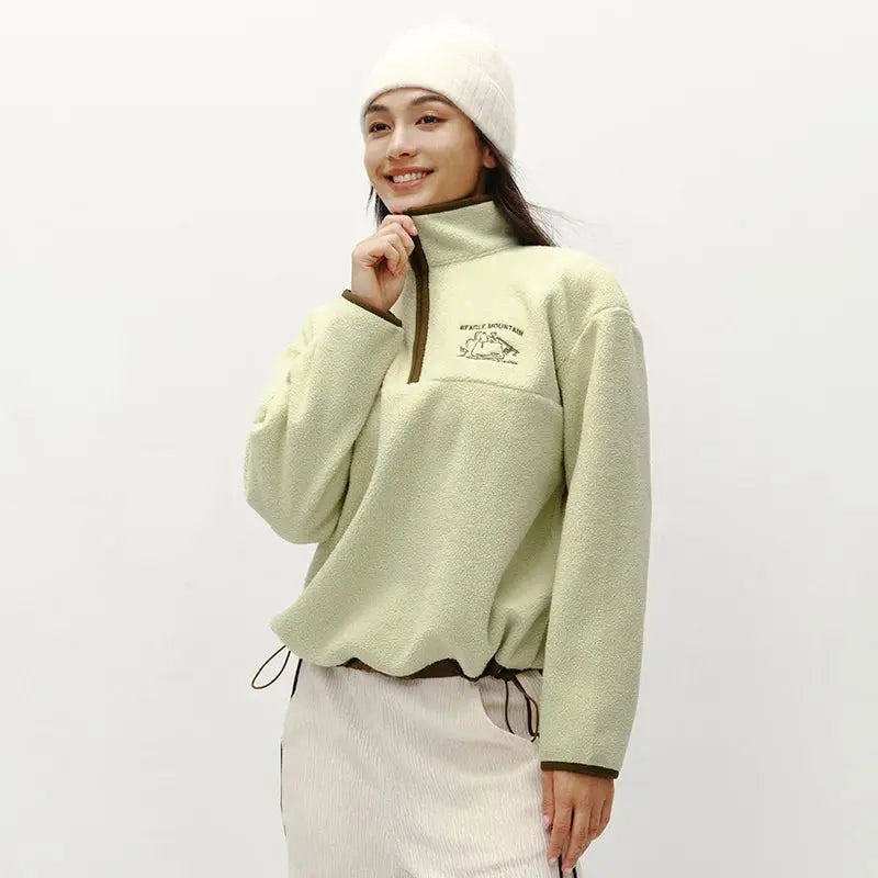 Women's Embroidered Fleece Sweatshirt