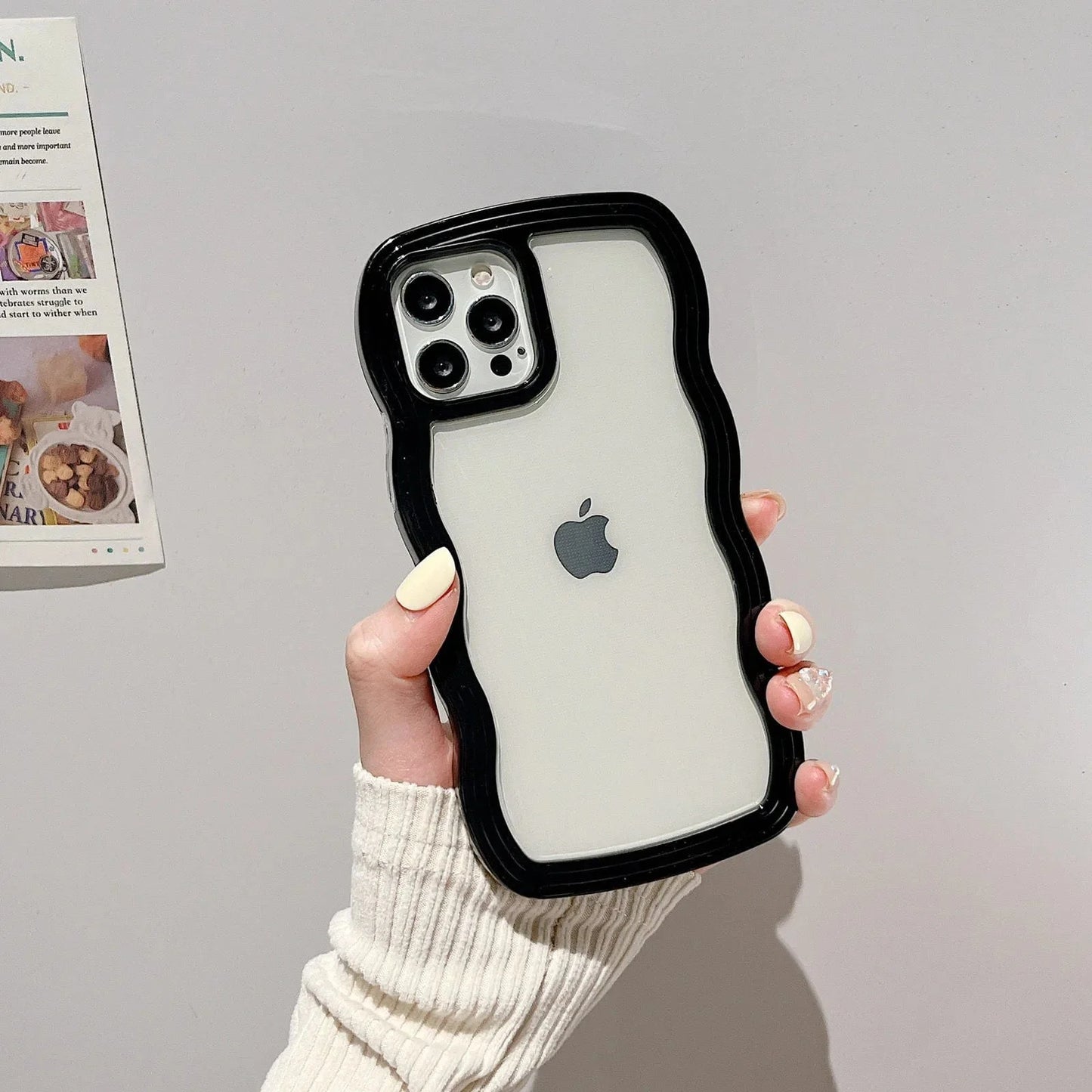 Soft Wavy Lines iPhone Case