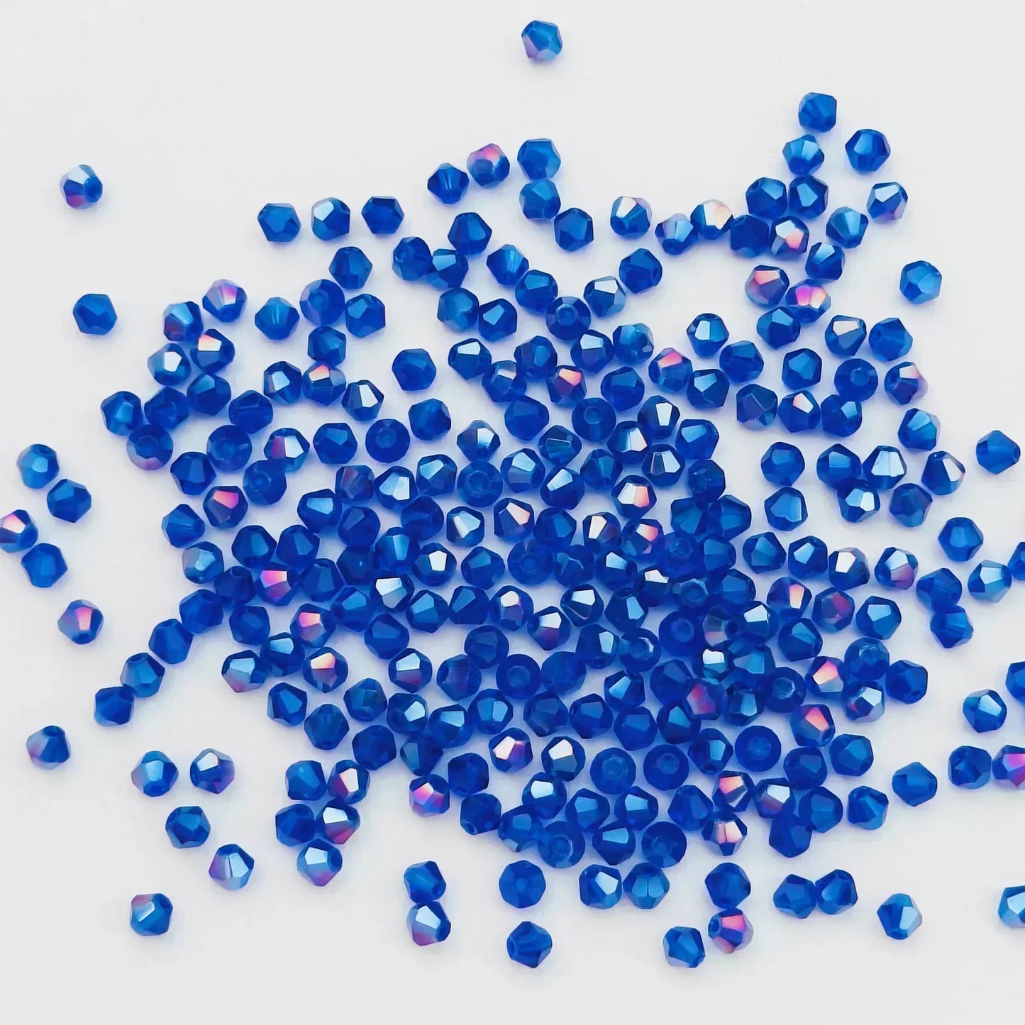 100pcs Multicolor Crystal Bicone Shaped Beads Loose Spacer Glass Beads for Jewelry Making Bracelet Necklace Earring Accessories