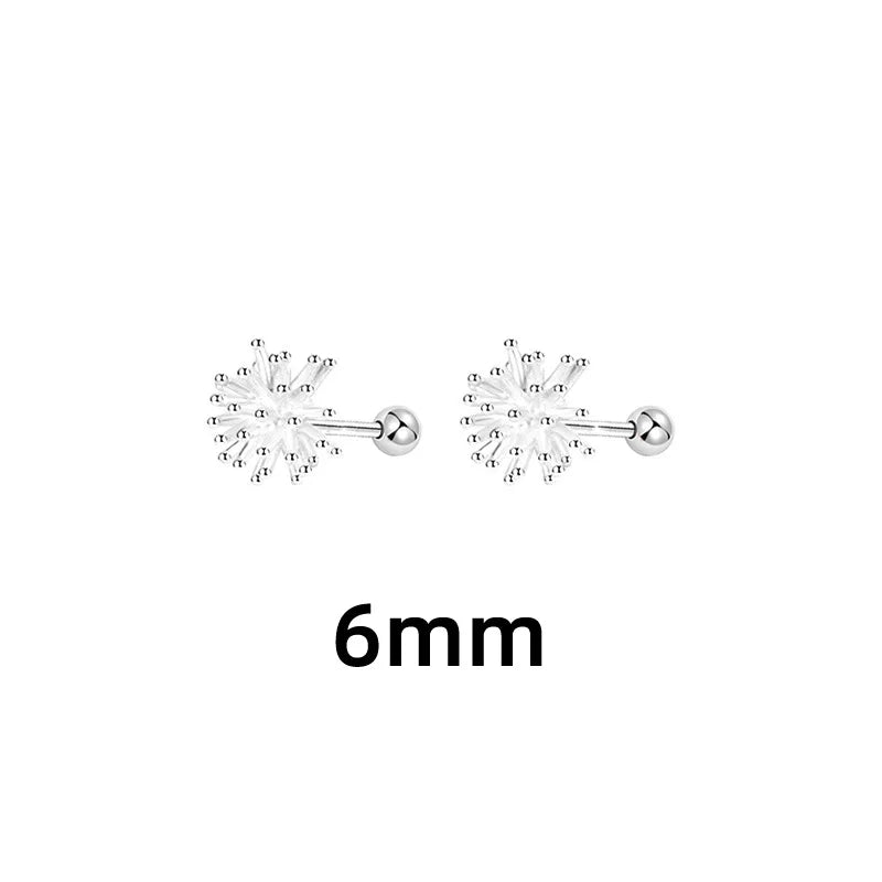 S925 Silver Dandelion Drop Earrings | Women's Trendy Chain Tassel Jewelry