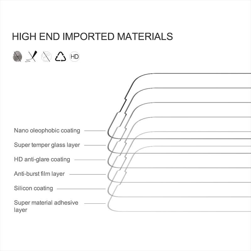 4PCS Tempered Glass for iPhone 11 12 13 14 Pro XR X XS Max Screen Protector on for iPhone 12 Pro Max Mini 7 8 6 6S Plus SE Glass Tempered Glass Easy Frame Installation HD Ultra-Thin Screen Protector
