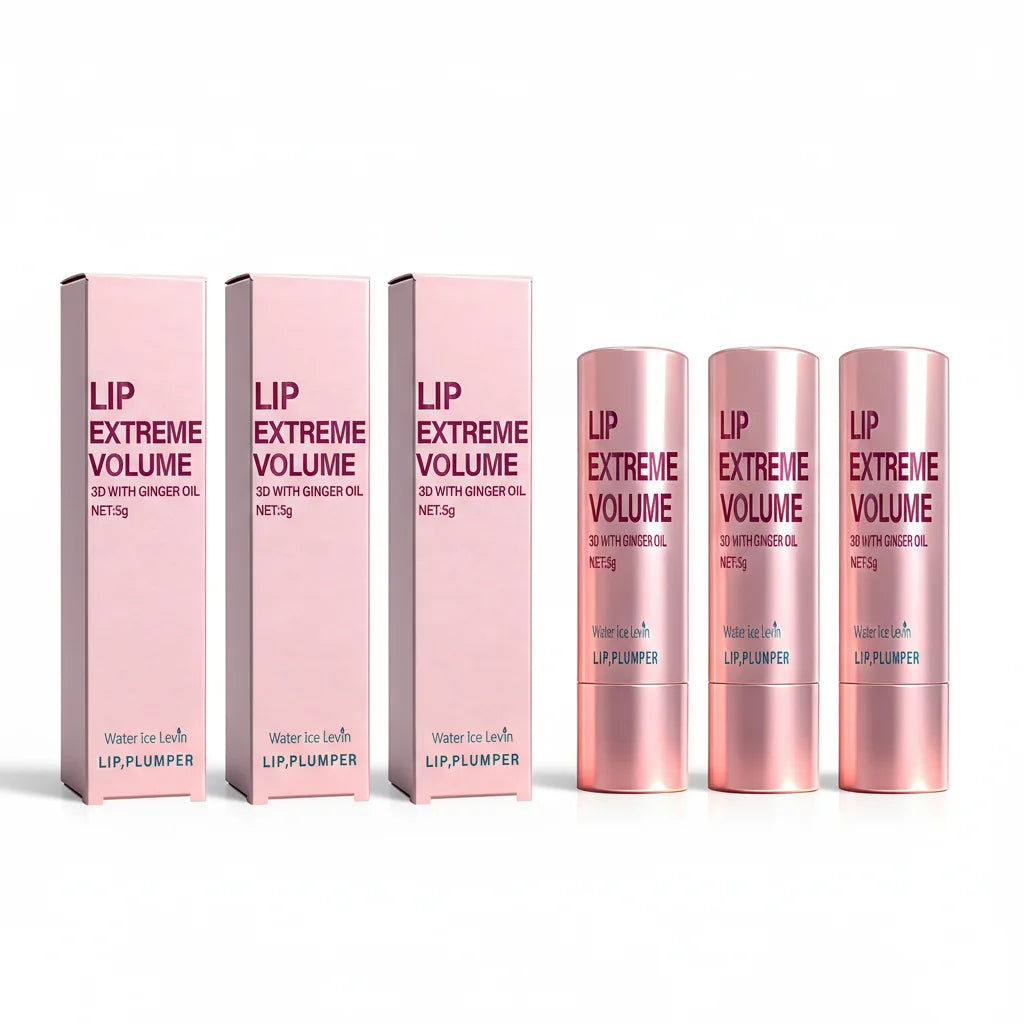 Plumping Lip Gloss Serum 5g with Ginger Oil - Moisturizing Non-Sticky Lip Care, Smooth & Voluminous Lips