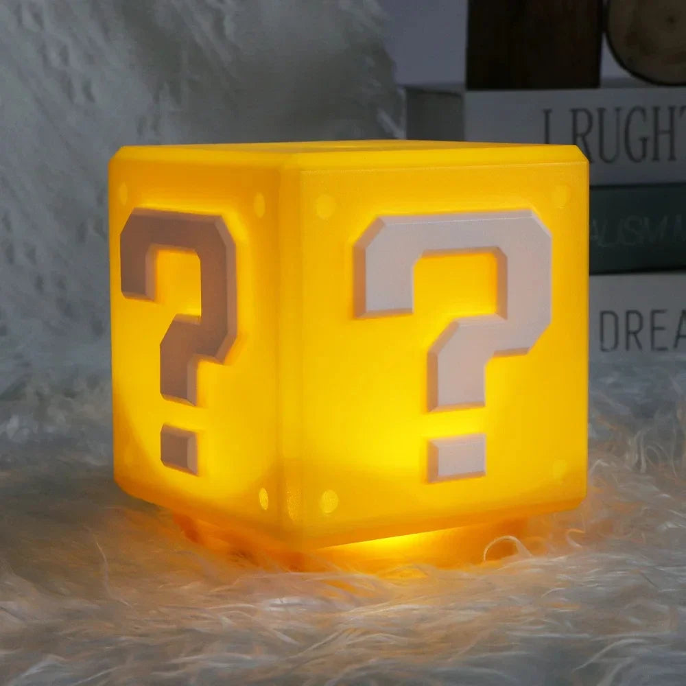 LED Question Mark Night Light With Music Anime Peripheral Children's Bedroom Bedside Lamp USB Rechargeable Gift