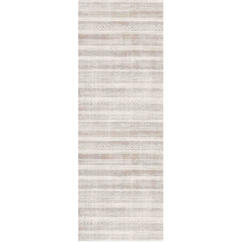 Mojave Lines Desert in Beige : Runner Rug-0