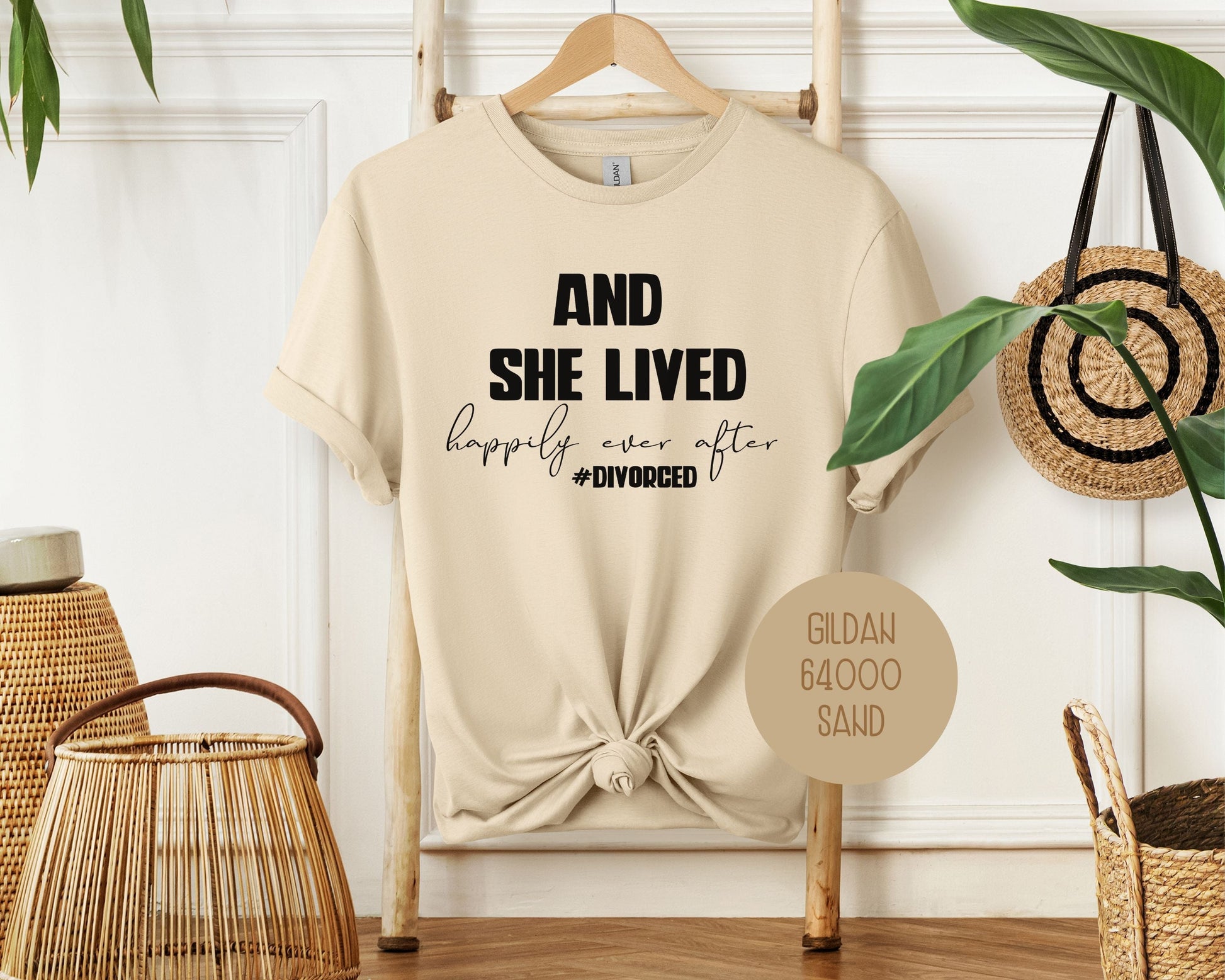 And She Lived Happily Ever After Divorce Party Shirt-9