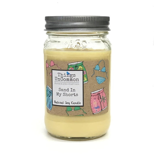 Sand in My Shorts Modern Mason Candle-0