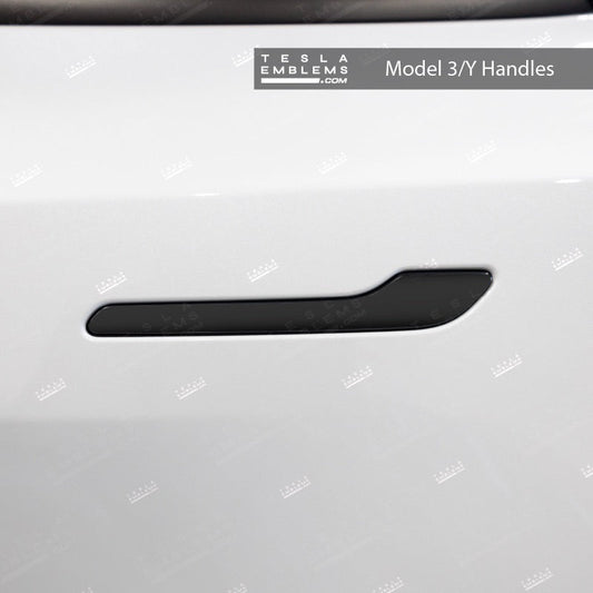 3M Satin Black Tesla Door Handle Decals (4pcs)