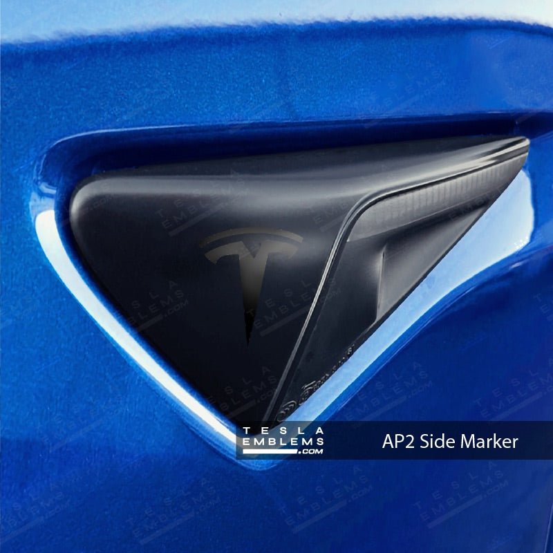 3M Satin Black Tesla Autopilot Camera Side Marker Decals (2pcs)