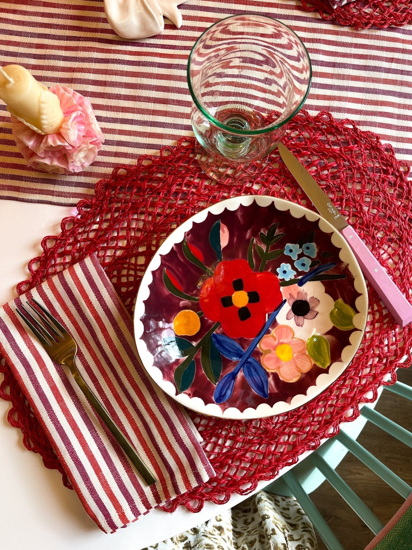 Elina Striped Table Runner