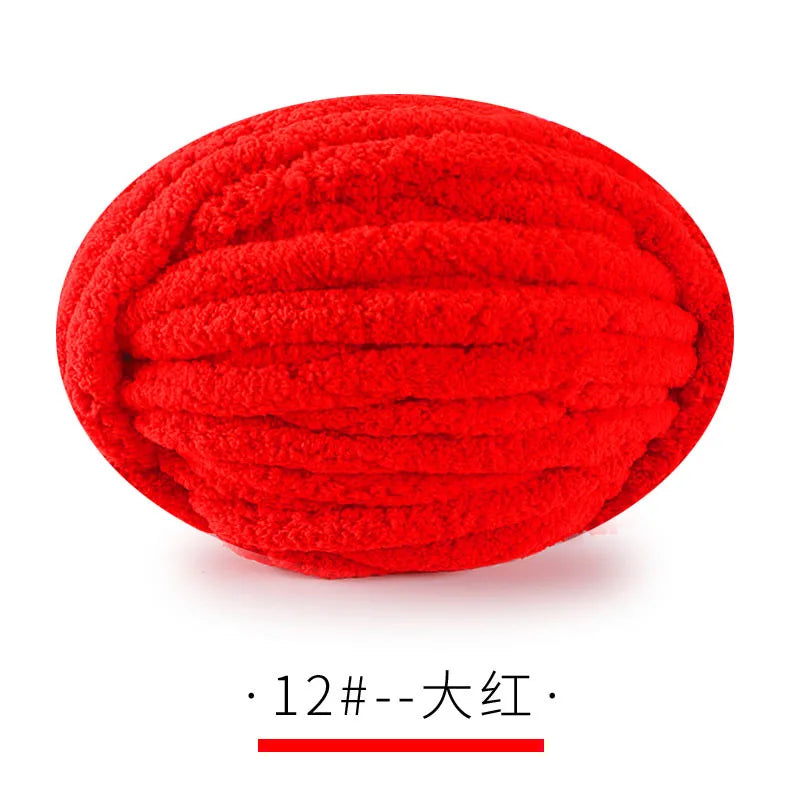 250g/Ball DIY Hand Knitting Chenille Yarn Thick Chunky Giant Yarn Cotton Thick Yarn for Scarf Cushion Handmade Crochet Hook Line