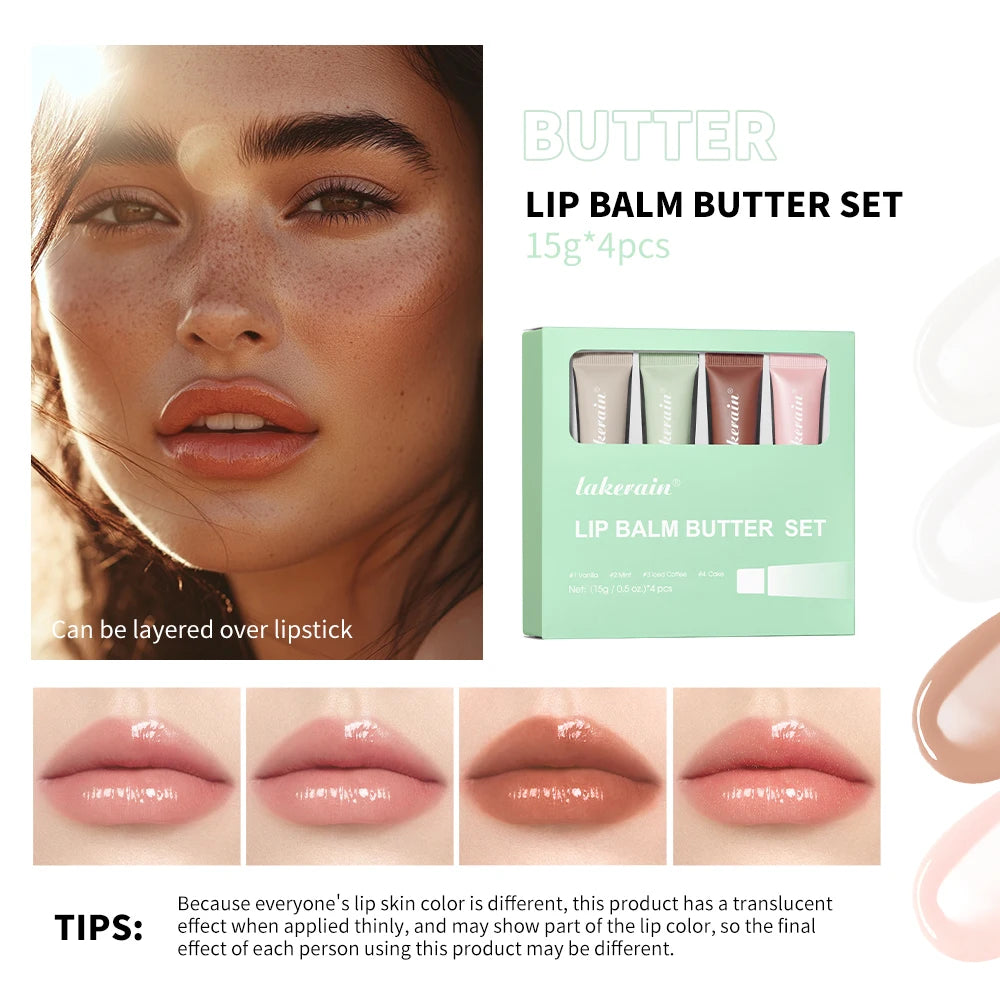 Lip Balm Moisturizing Mirror Lip Gloss Lip Vanilla Pink Sugar Coffee Cake Smell Lipstick Transparent Oil Makeup Lips Care