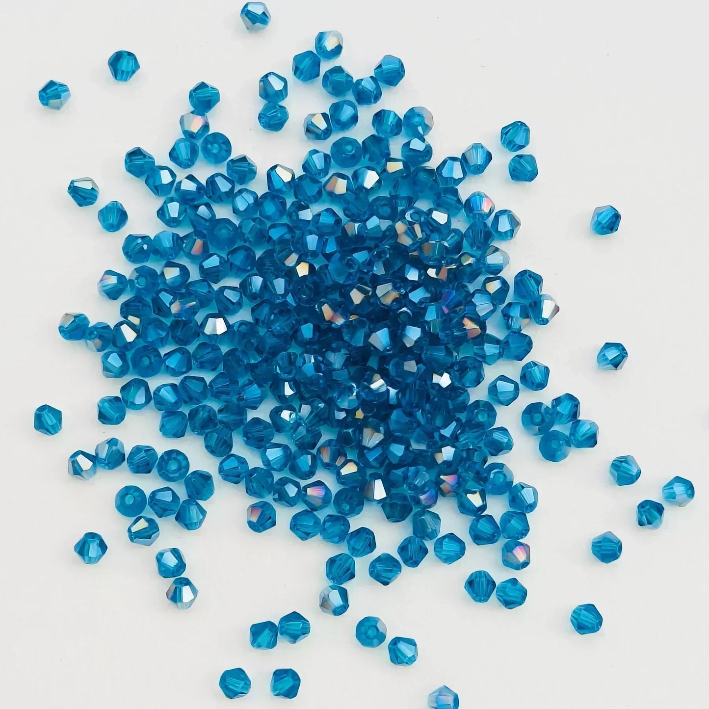 100PCS Bicone Crystal Glass Bead Colorful Loose Spacer Glass Bead for Jewelry Making DIY Necklace Earrings Bracelets Accessories