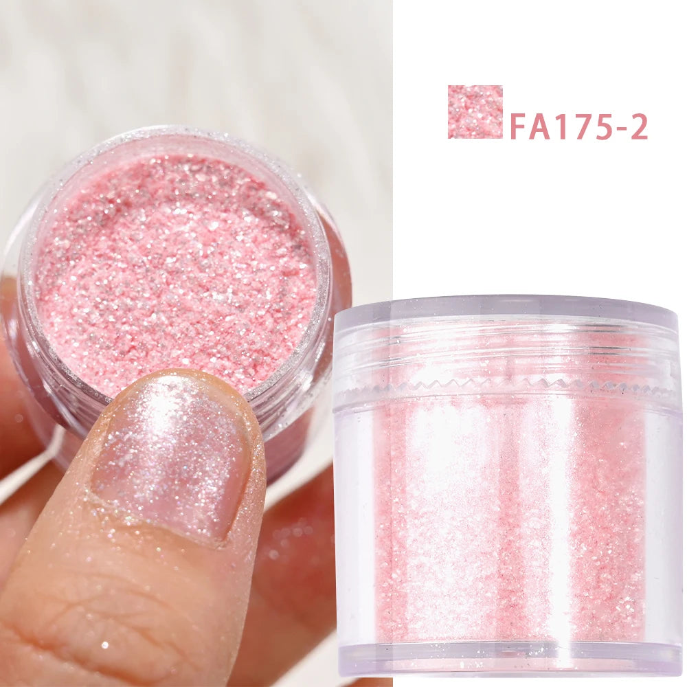 5g Laser Holographic Bulk Glitter Nail Shining Sparkly Pigment Loose Fine Glitter Reflective Gel Polish Accessories Nail Powder