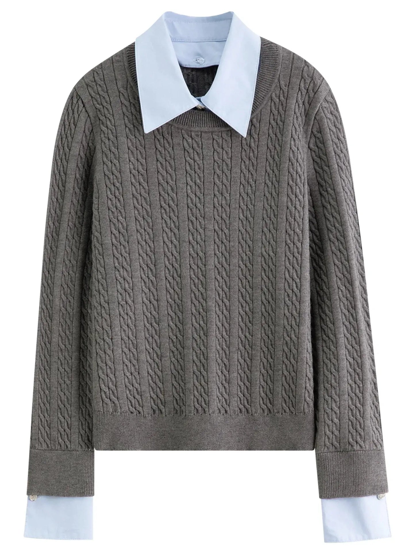 Women's Autumn/Winter Grey Knitwear Set