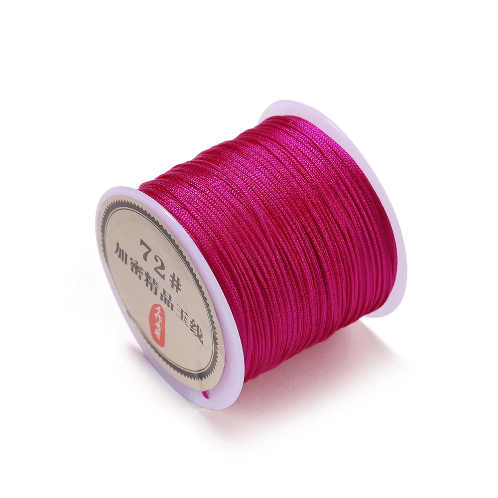 10/50M 0.8mm Nylon Thread Cord Chinese Knot Bracelet Braided String for DIY Tassel Beading Shamballa String Jewelry Making
