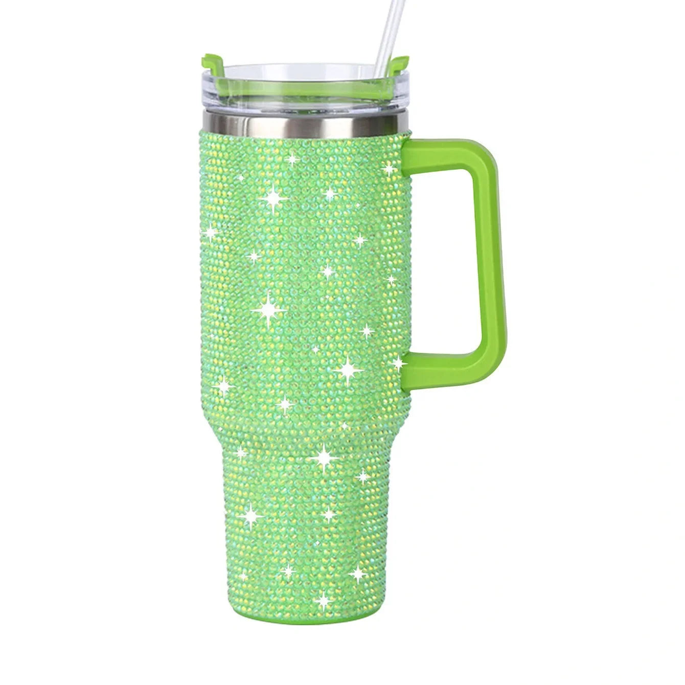 Shine Bright - Handmade 40oz Sparkling Rhinestone Stainless Steel Tumblers
