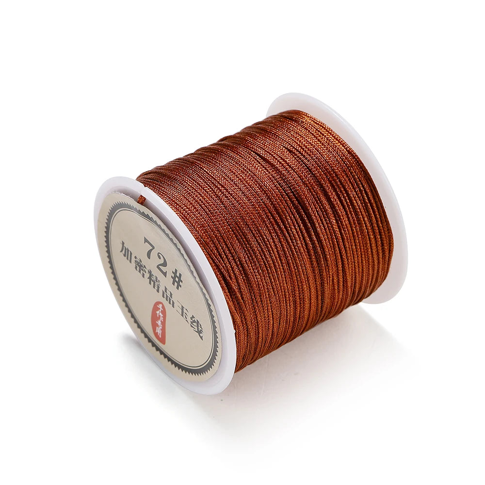 10/50M 0.8mm Nylon Thread Cord Chinese Knot Bracelet Braided String for DIY Tassel Beading Shamballa String Jewelry Making