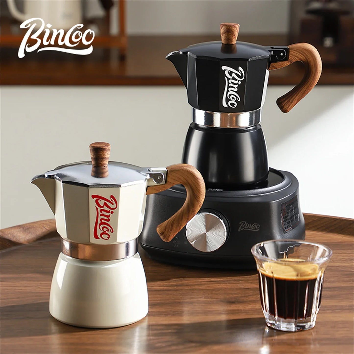 300ml Moka Pot - Italian Espresso Stovetop Coffee Maker for Home Baristas-3