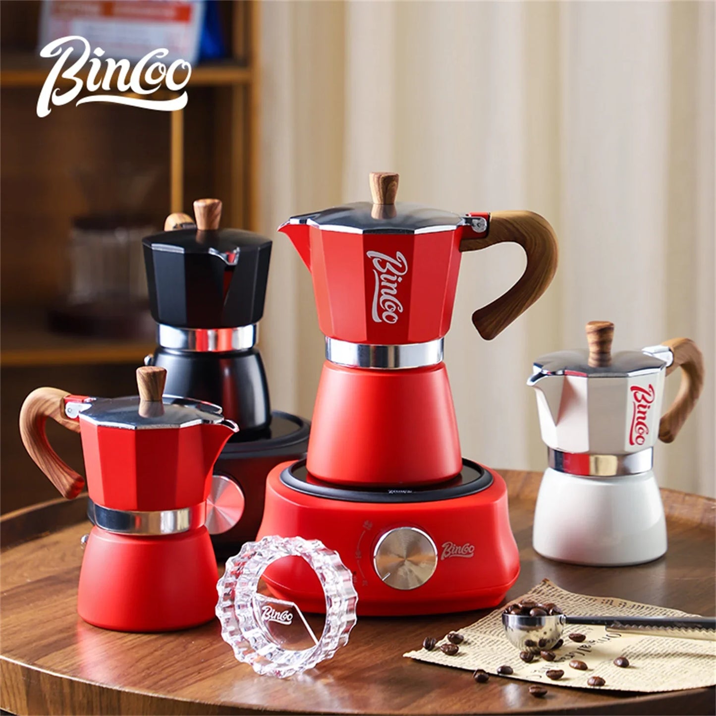 300ml Moka Pot - Italian Espresso Stovetop Coffee Maker for Home Baristas-0